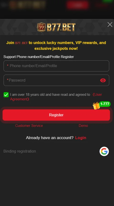 b77-login